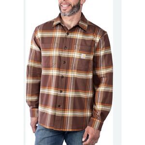 Carhartt 105945 Rugged Flex Relaxed Fit Midweight Flannel Plaid Tall Fit sz XL